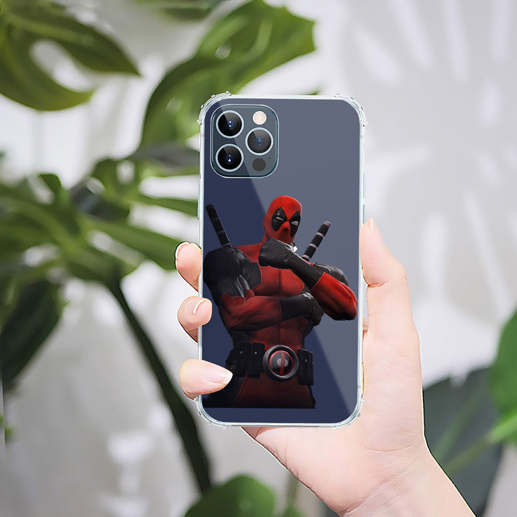 （画像用） Deadpool デッドプール 【iPhone 12シリーズ対応】透明スマホケース（クリアソフトケース）